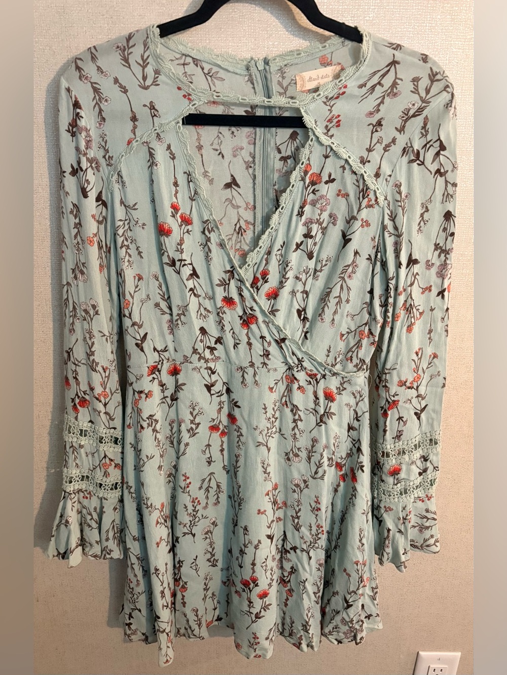 Altar’d State Long-Sleeve Floral Wrap Dress
